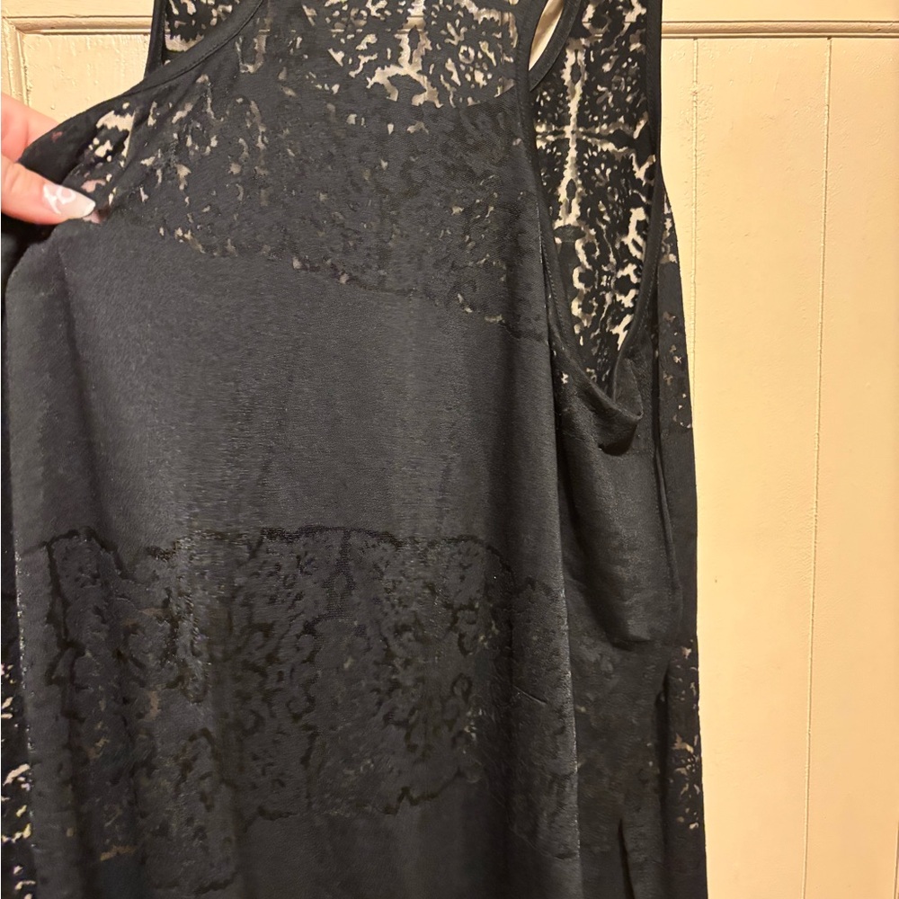 Mossimo Black Lace Sleeveless Coverup NEW NWT - Picture 6 of 7